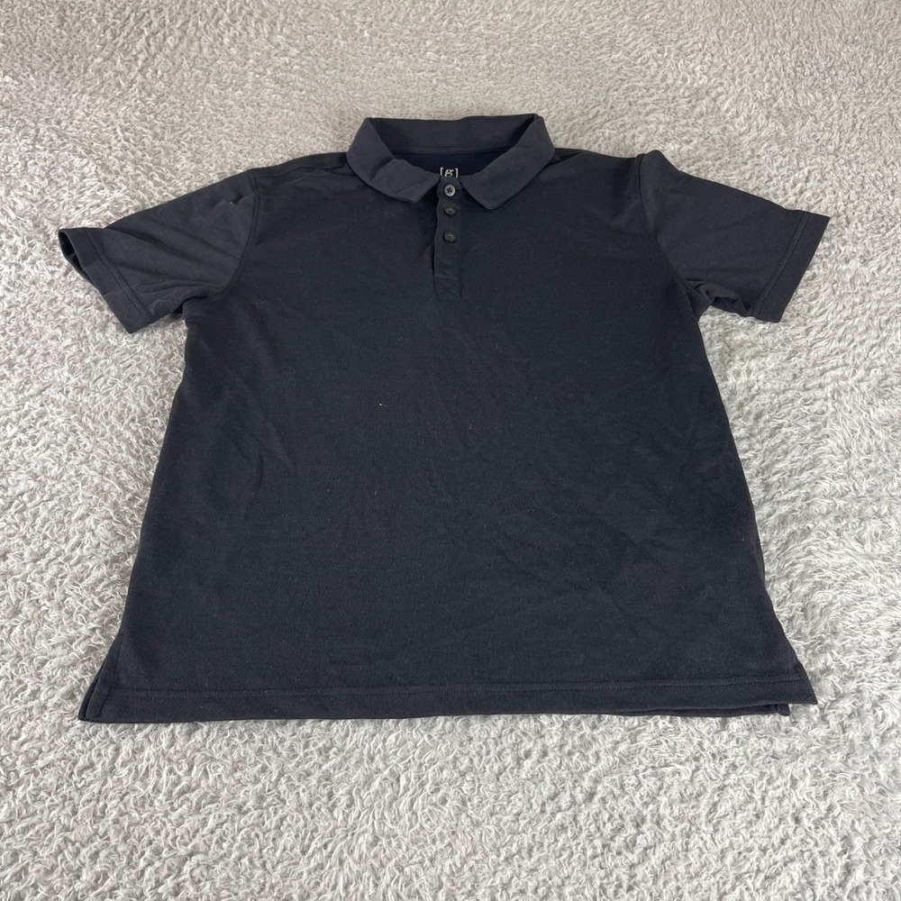George Mens Short Sleeve Polo Shirt Black Small 34-36 Recycled Polyester